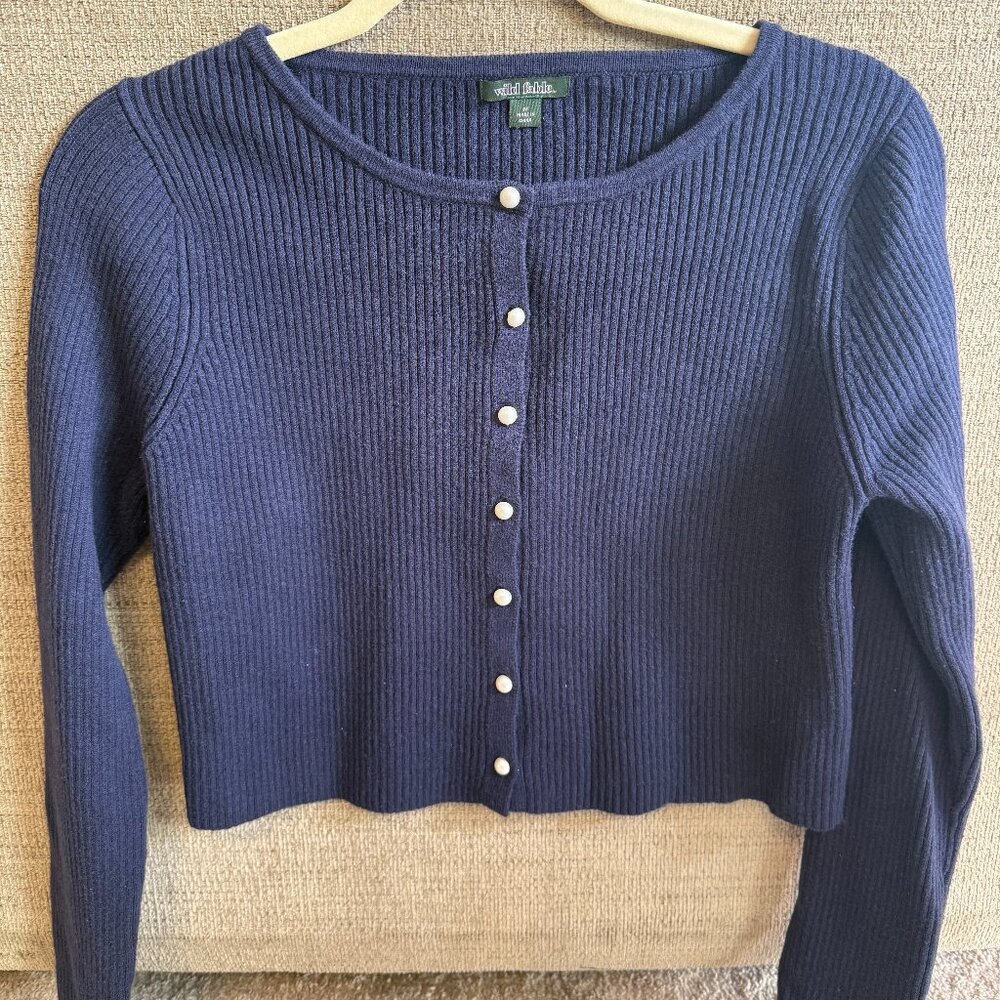 Wild fable pearl button down sweater